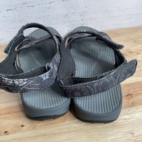 Easy Spirit Yogala Womans Floral Gray Slip on Sandals Size 11 - Picture 10 of 11